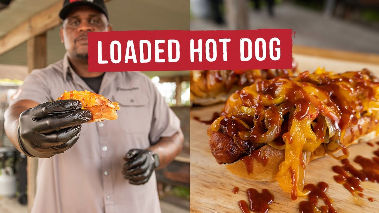 How to Cook a Loaded Hot Dog for your Party | BBQ Bites