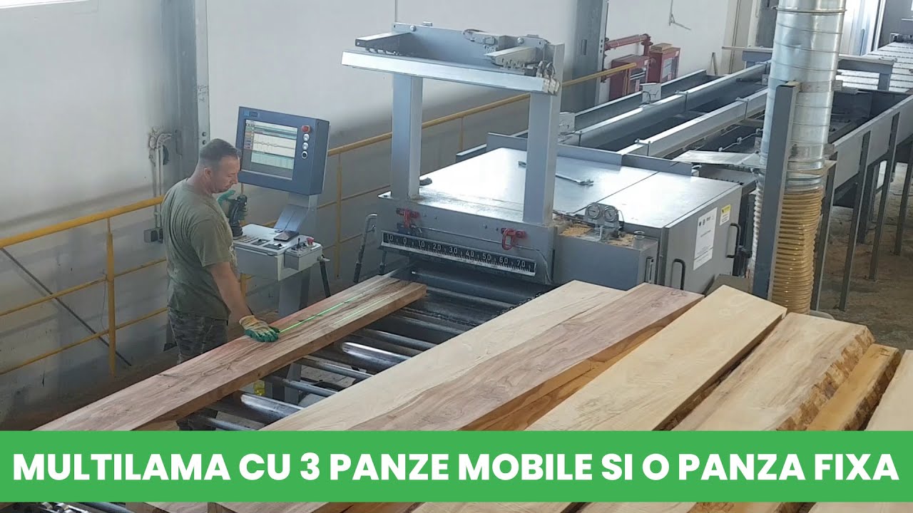 Circular Multilama spintecat / tivit cherestea cu 3 Panze Mobile si 1 Panza Fixa - Paul Germania