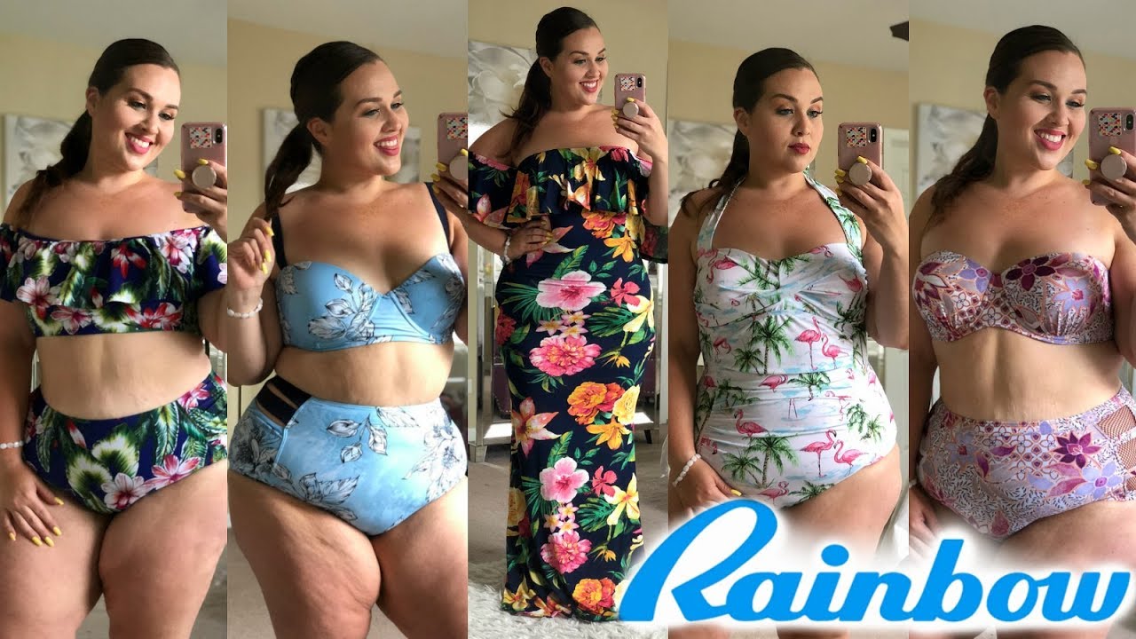CHEAP SWIM Try-On Haul at Rainbow Shops |Plus Size Fashion|