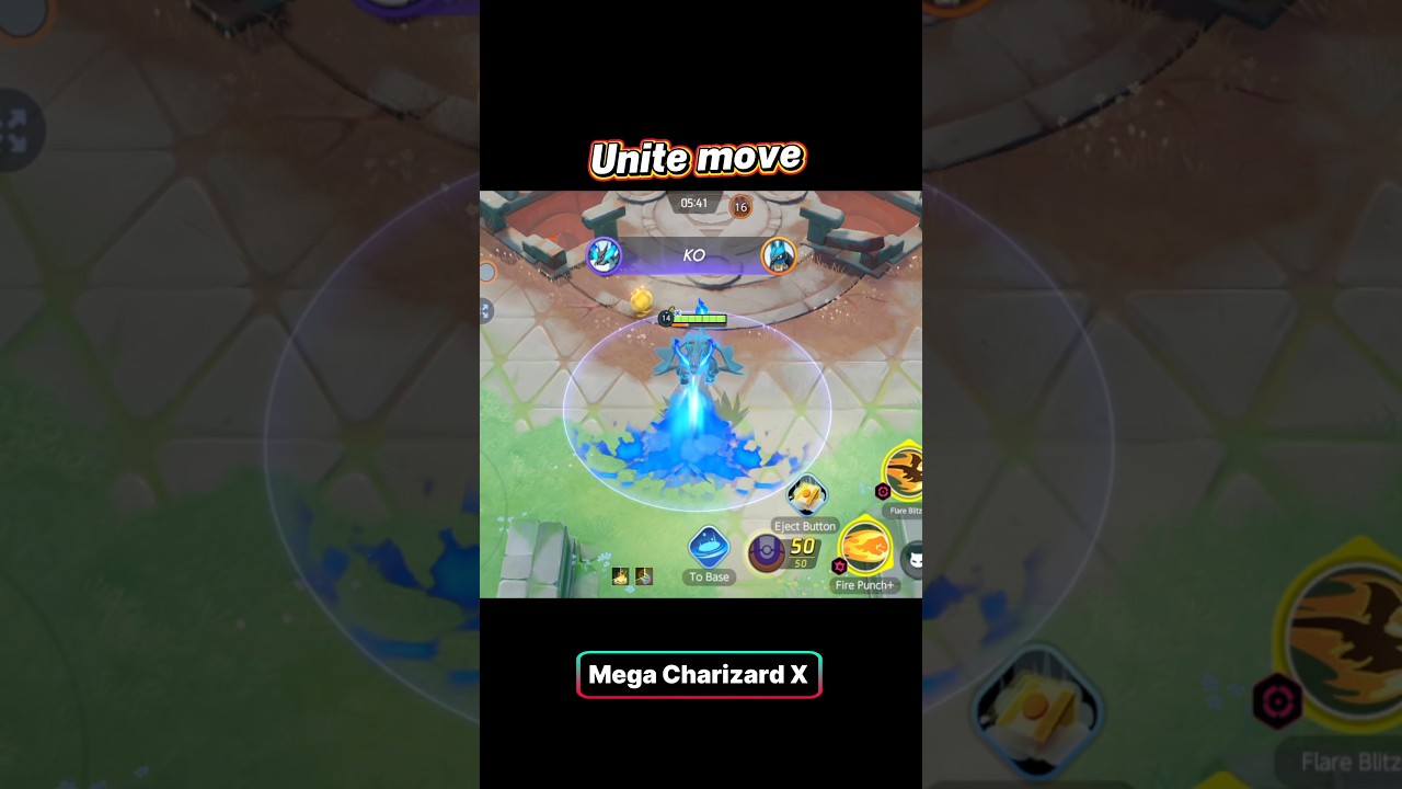 Mega Charizard X Unite move 🔥 | Insane Damage 