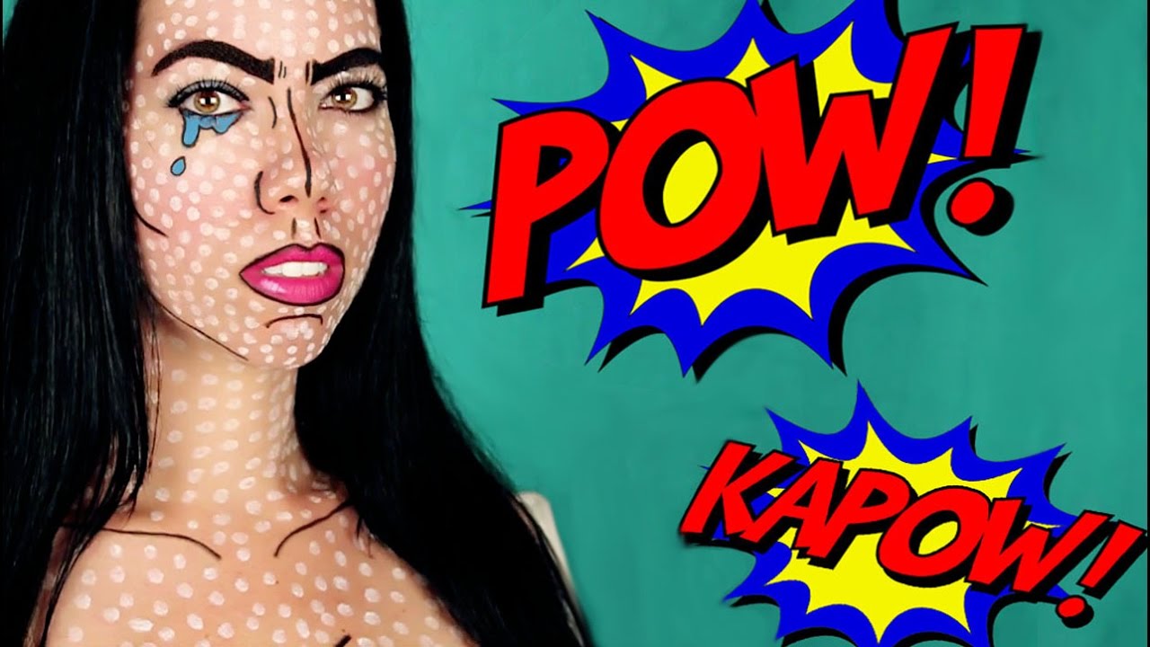 Pop Art / Comic Book Makeup Tutorial I Easy Halloween Costume