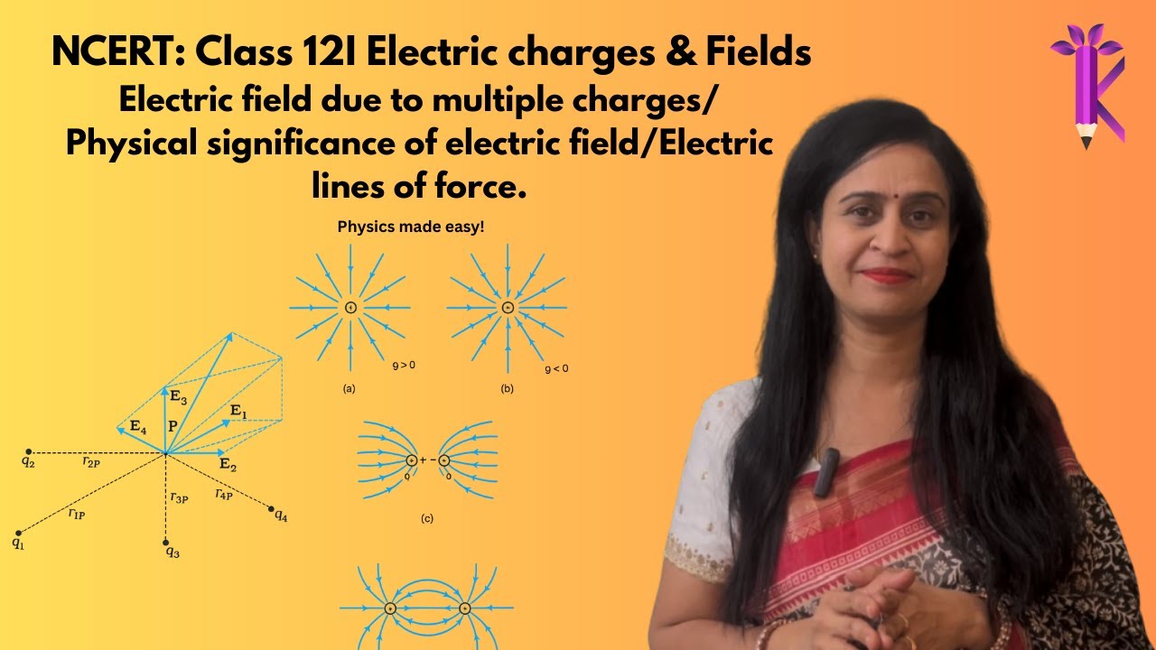 Electric Field: From Multiple Charges to Field Lines | Complete Conceptual Physics Lecture-NCERT