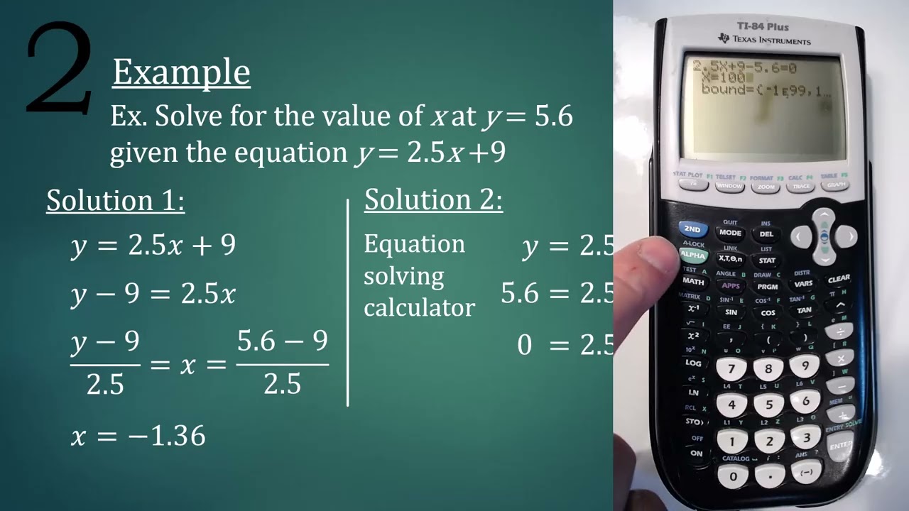 2. Texas Instruments TI-84 Calculator Equation Solver