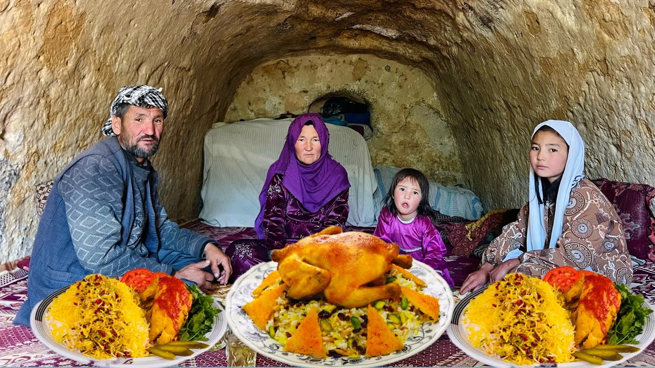 Unbelievable Afghan Cave Dweller  Cooking Skill Without Modern Tools | Survival Movie | Village life