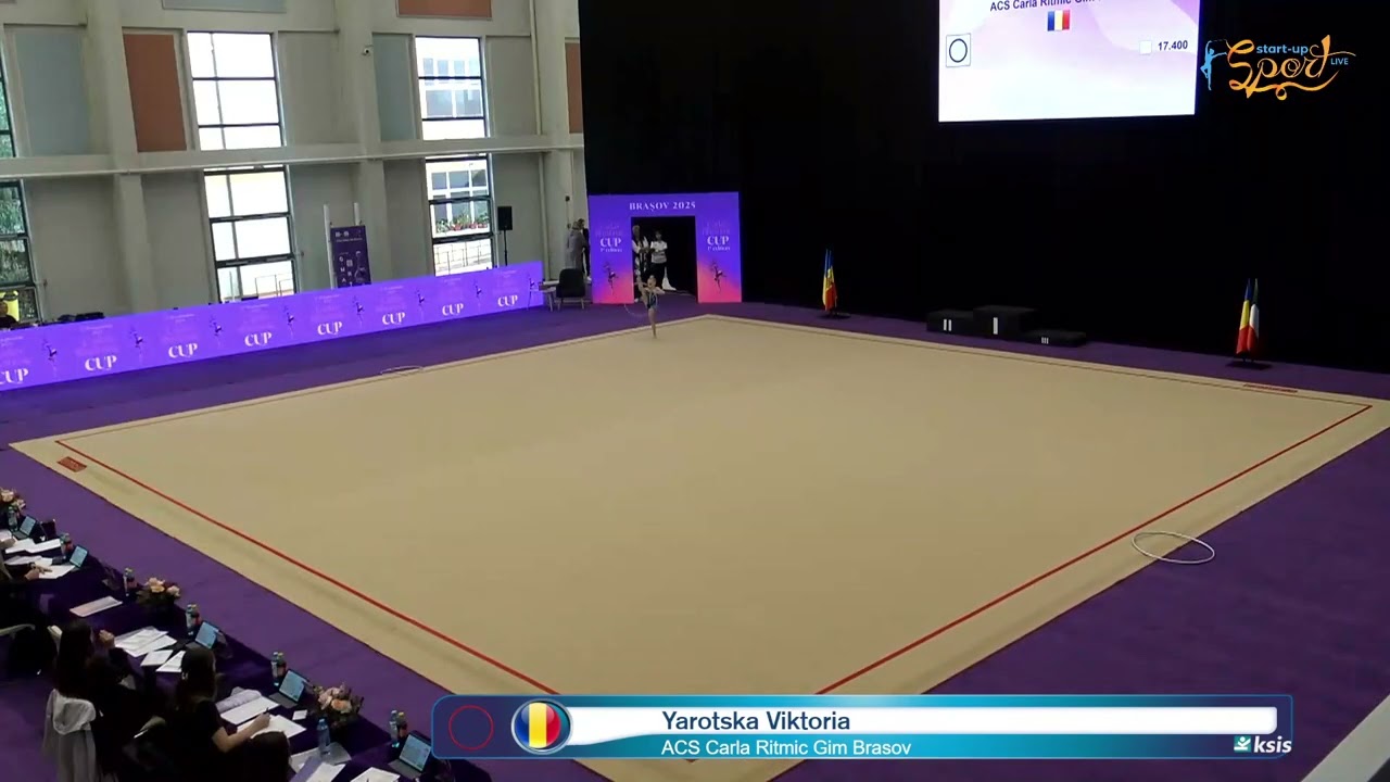 Yarotska Viktoria  ROU ACS Carla Ritmic Gim Brasov  BABY Hoop 💜✨ Carla’s Rhythmic Cup  1st Edition