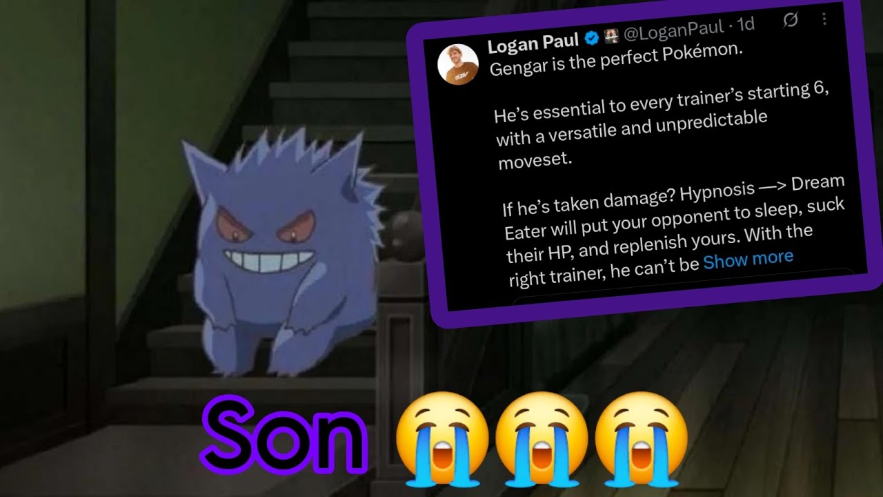 Logan Paul's analysis on gengar is hilariously awful...