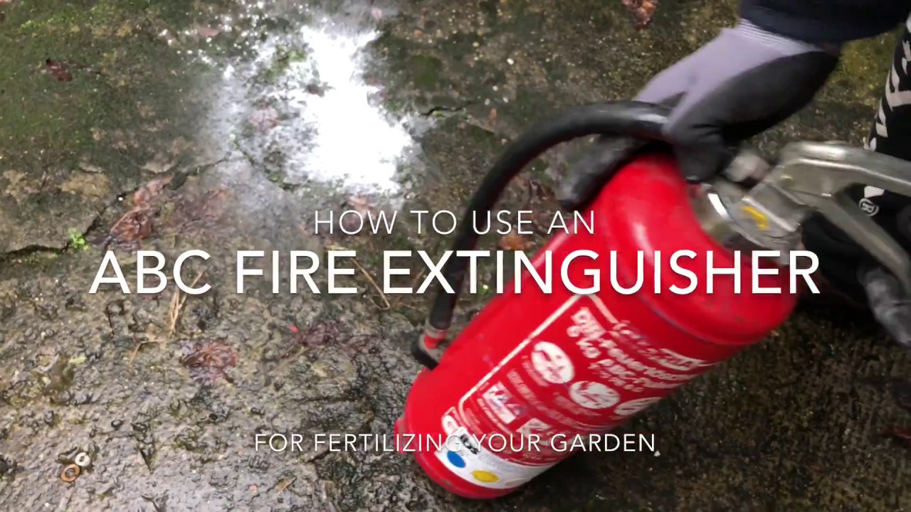 How to use an ABC Fire Extinguisher for fertilizing your garden DIY
