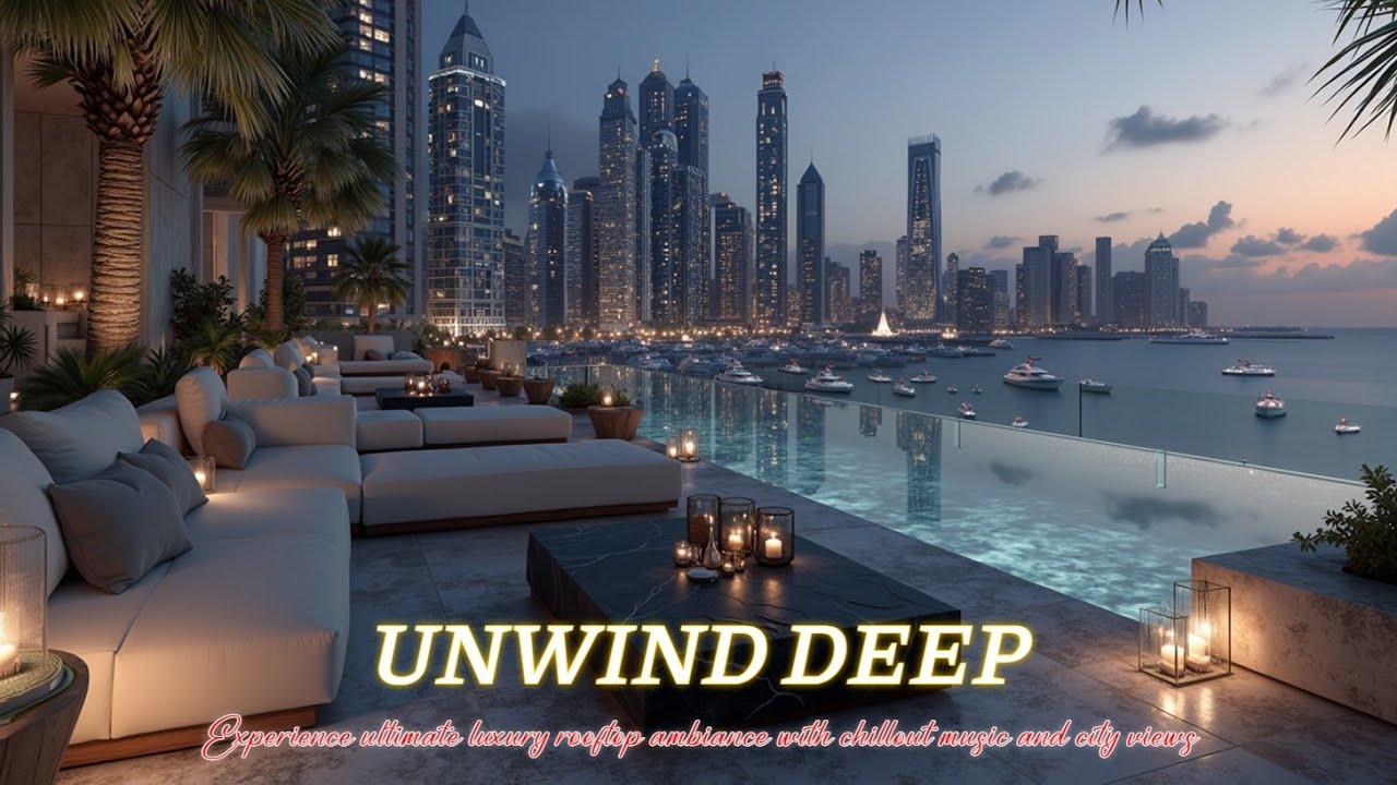 Ambient Chillout Lounge Music for Ultimate Relaxation | Luxury Rooftop Vibes