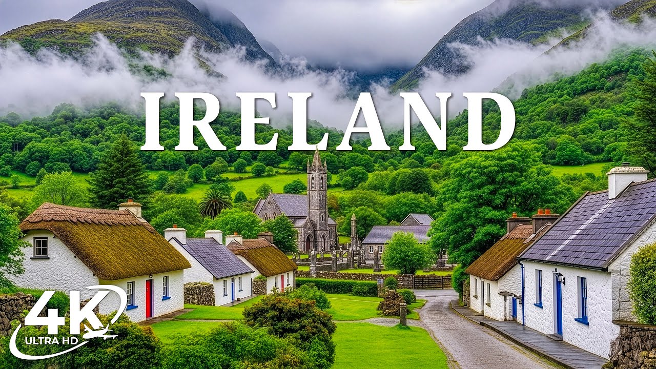 Ireland 4K | Wild Atlantic Beauty – Rugged Cliffs, Green Fields & Endless Ocean Views