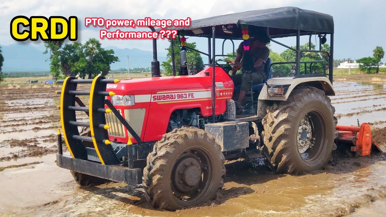 Swaraj 963 Fe CRDI tractor user feedback & puddling performance | Agriculture INDIA