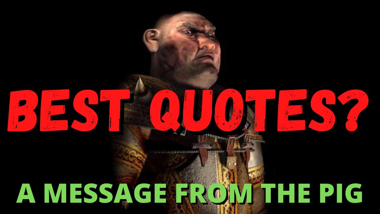 Top 7 Best PIG QUOTES - Stronghold Crusader