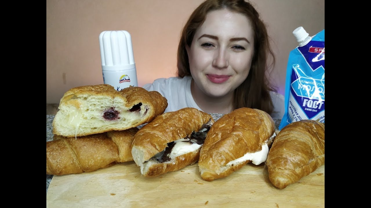 КРУАССАНЫ | ASMR Mukbang Croissants  |eating show | 먹방