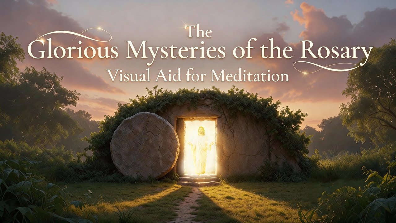 The Glorious Mysteries of The Rosary | Visual Aid for Meditation 