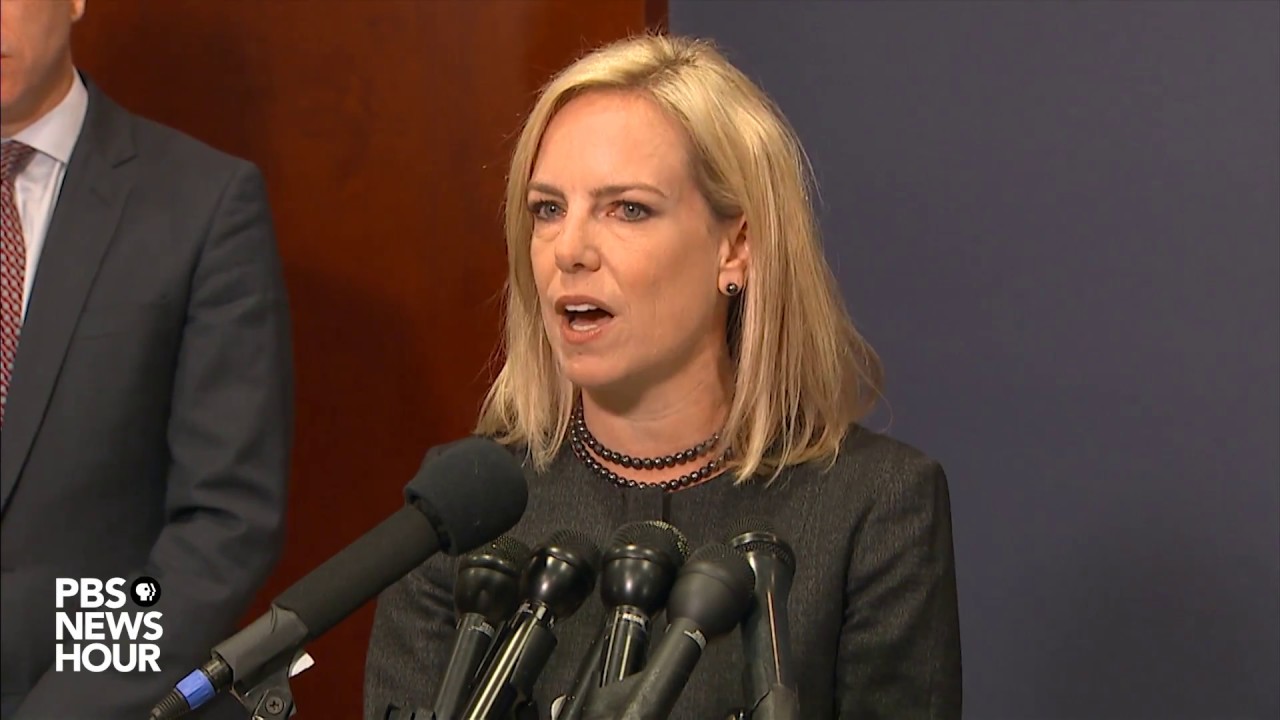 WATCH: Homeland Security Sec. Kirstjen Nielsen answers questions after briefing lawmakers