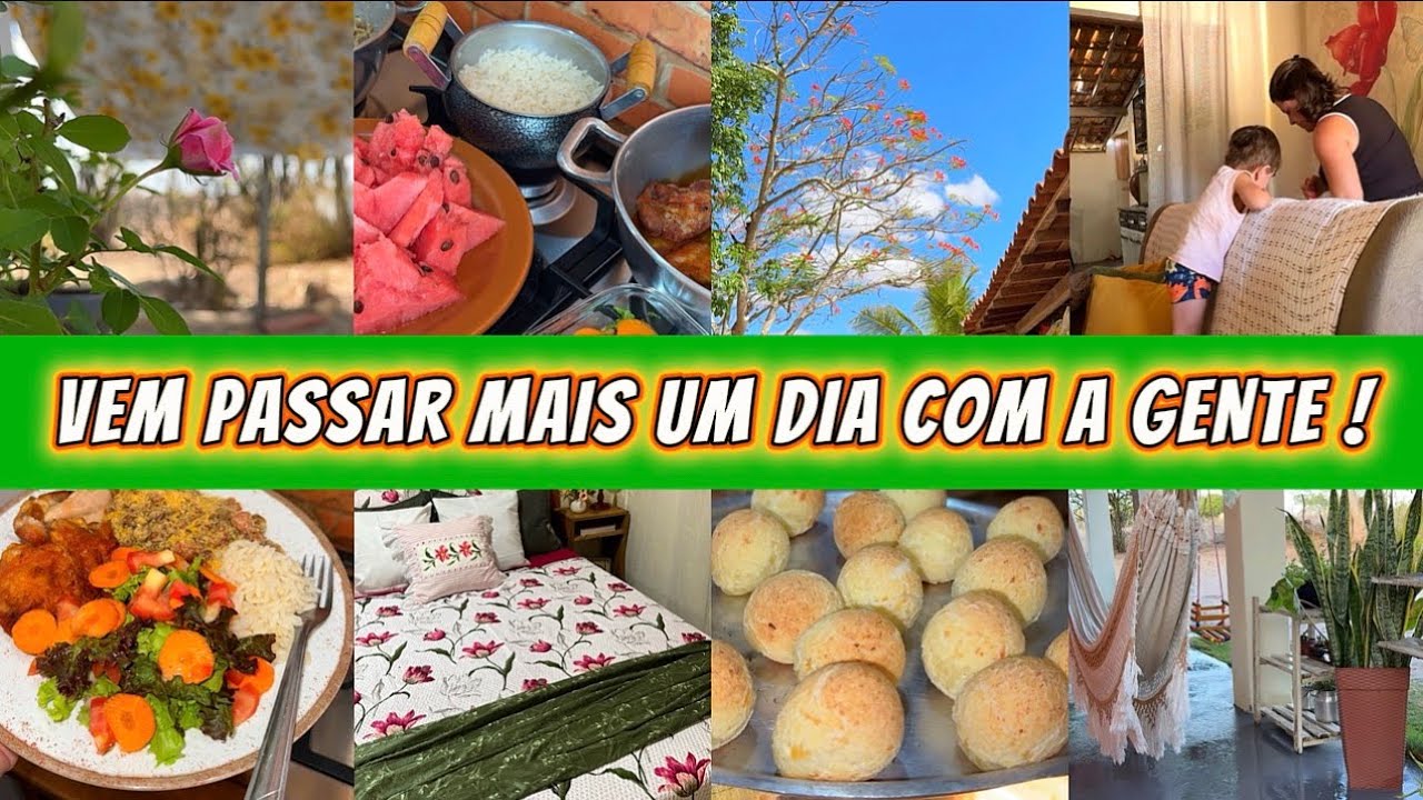 ORGANIZANDO / DEIXANDO TUDO LIMPO / ALMOÇO / MUITAS ROUPAS NO VARAL 