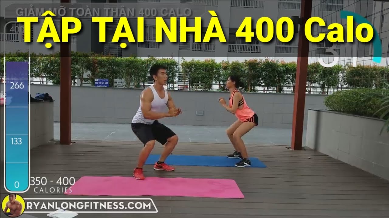 B&agrave;i Tập Giảm Mỡ Tại Nh&agrave; 400 Calo Trong 25 Ph&uacute;t - Junie HLV Ryan Long Fitness