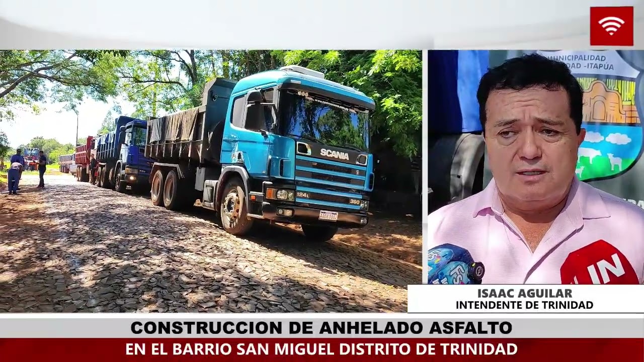 INICIAN OBRAS DE ASFALTADO EN EL BARRIO SAN MIGUEL DE TRINIDAD