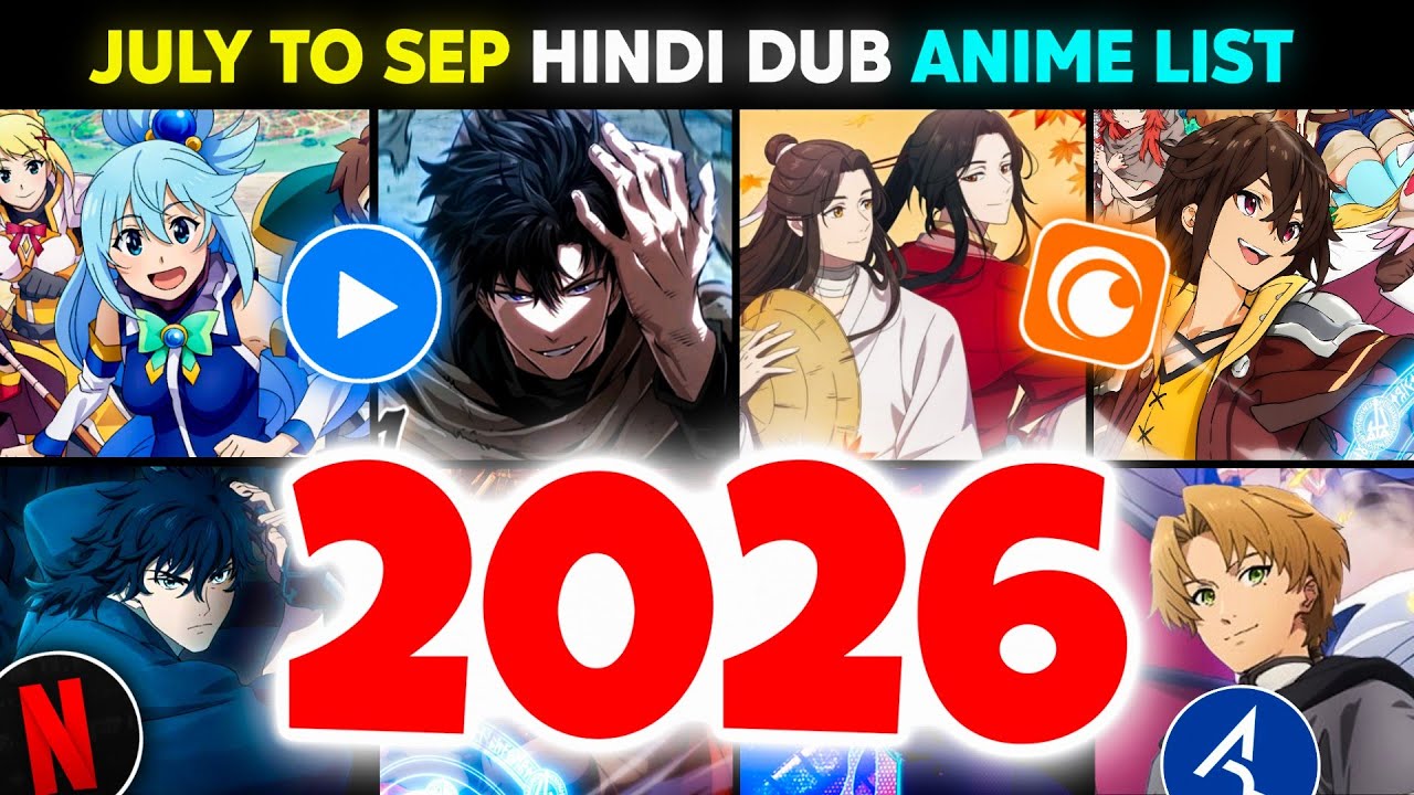 Upcoming Hindi Dub Anime Of Summer 2026 🤯| New 10+ Hindi Dubbed Anime | Crunchyroll