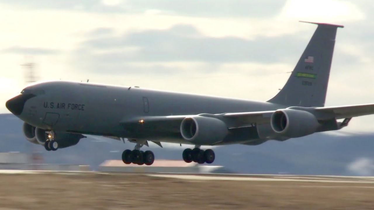 USAF F-15C & KC-135 Takeoff/Landing at Keflavík Airport, Iceland