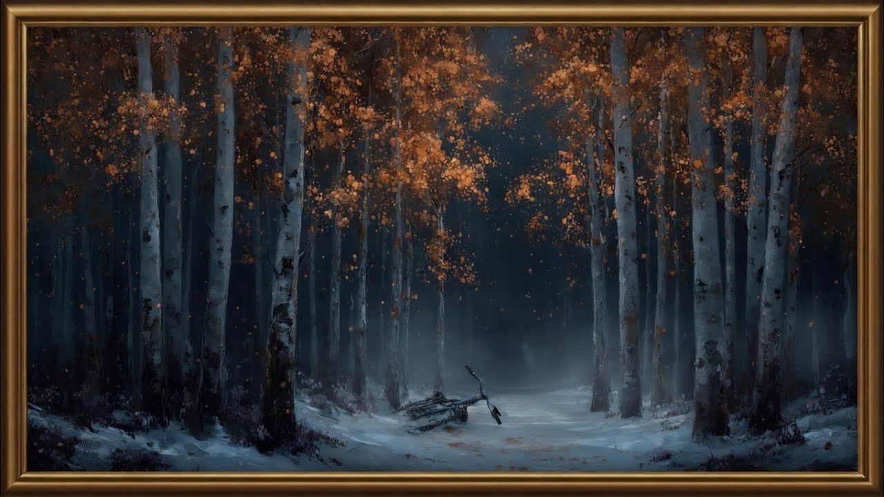 Framed TV Art Painting | 6 HOURS I WOODS