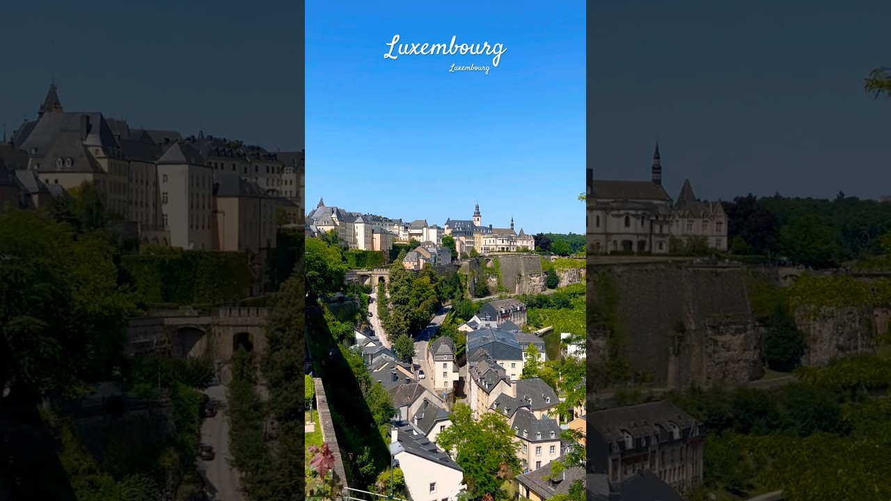 Walking from the Bock Casemates to the Charm of Old Town #luxembourg #travelshorts #europe