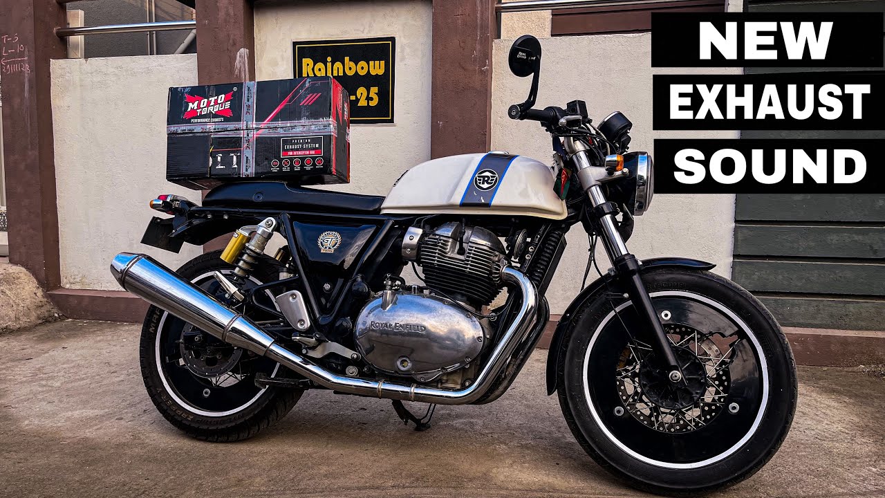 Royal Enfield Continental GT650 Exhaust Installation || Moto Torque #royalenfield #gt650 #exhaust