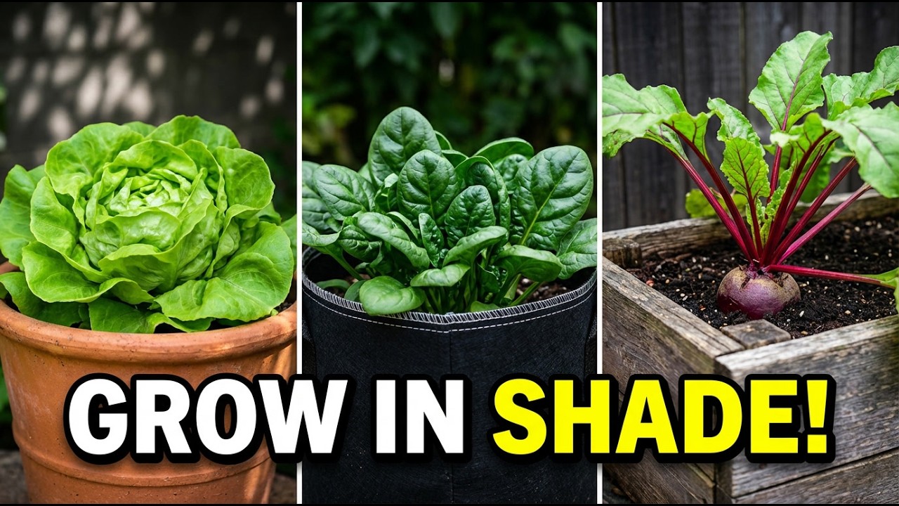 12 Vegetables That Thrive in Complete Shade (Perfect for Small Spaces)