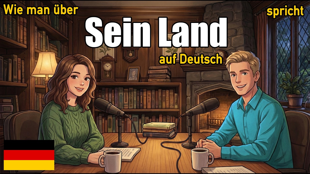 Wie man über sein Land auf Deutsch spricht | Tägliche deutsche Konversationspraxis