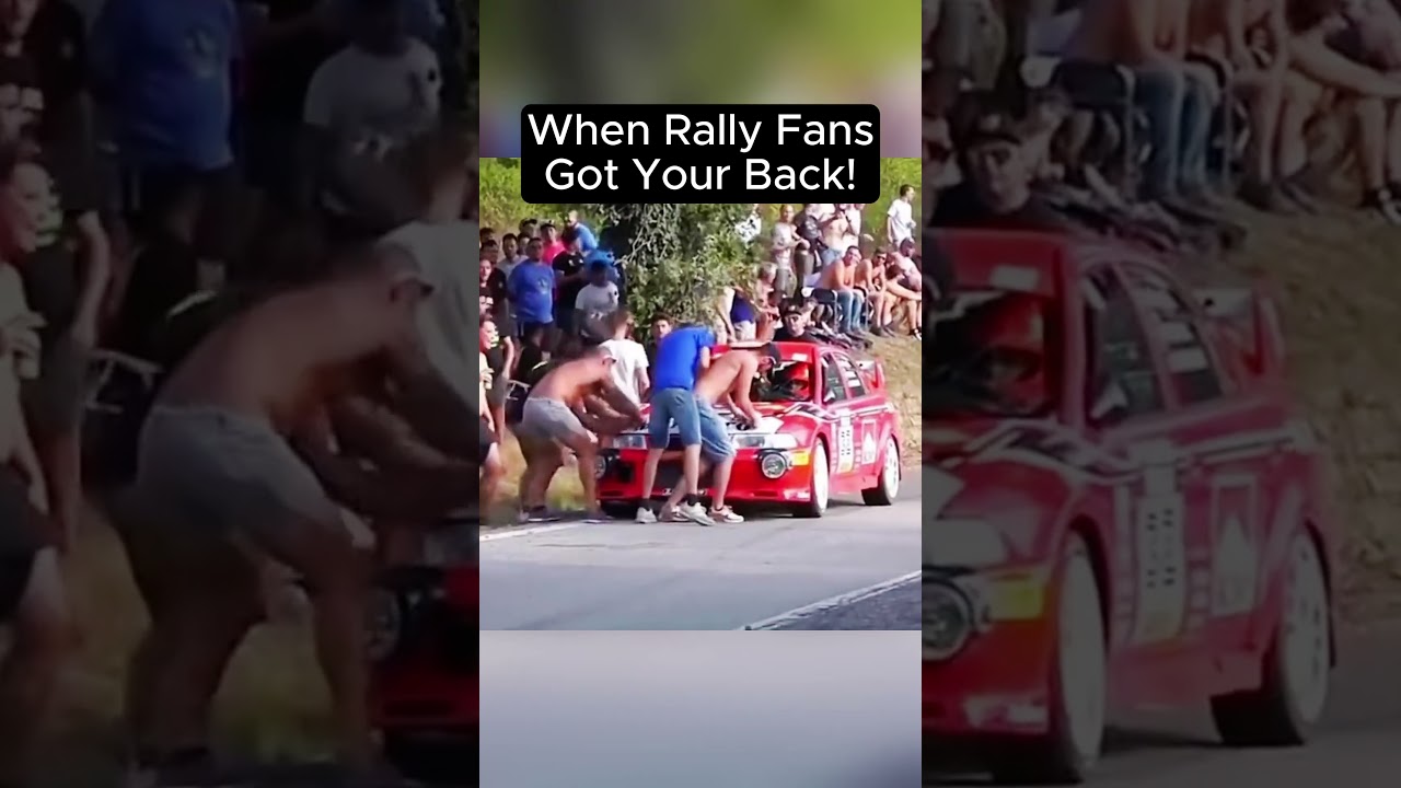 Rally Fans turned into Pit Crew!