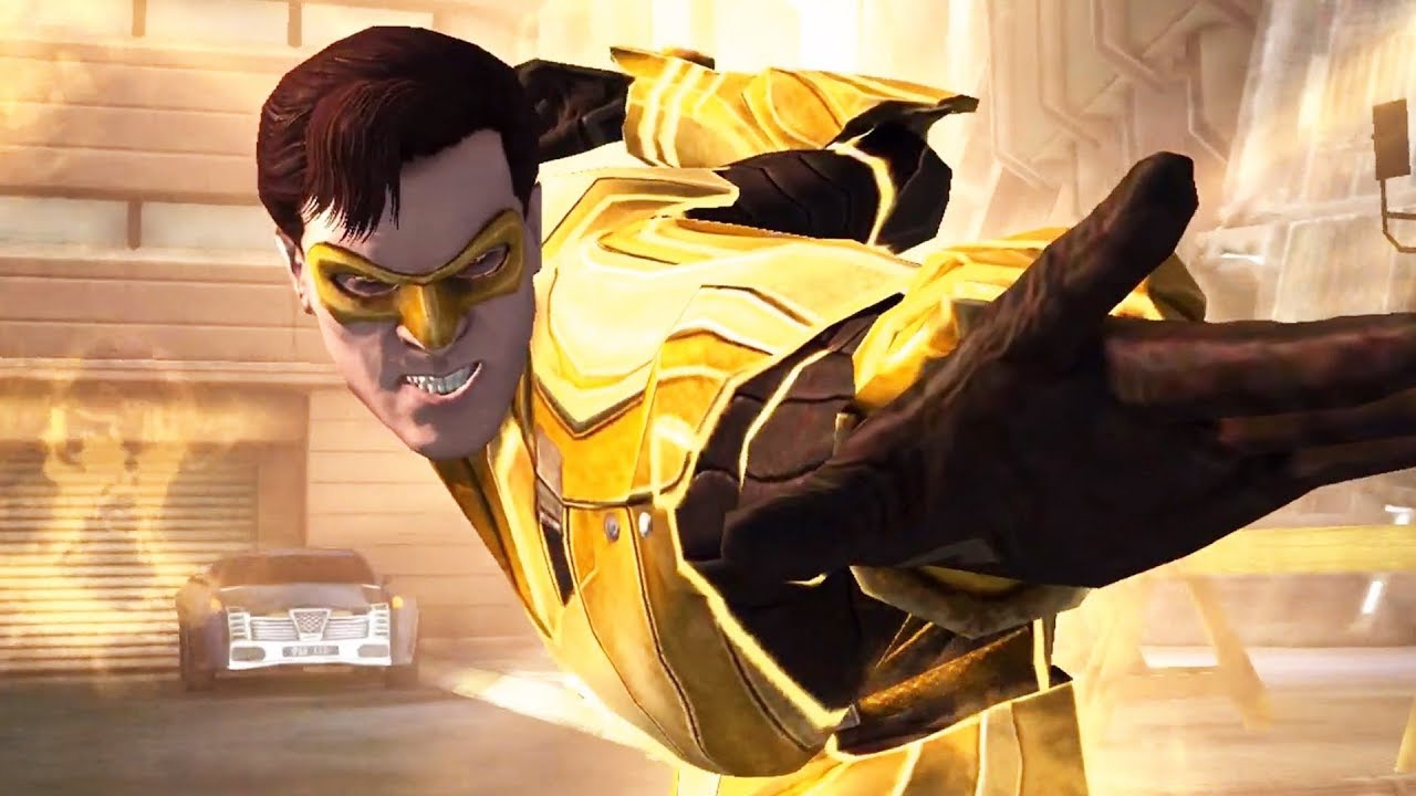 Injustice: Gods Among Us - Yellow Lantern Hal Jordan Attacks