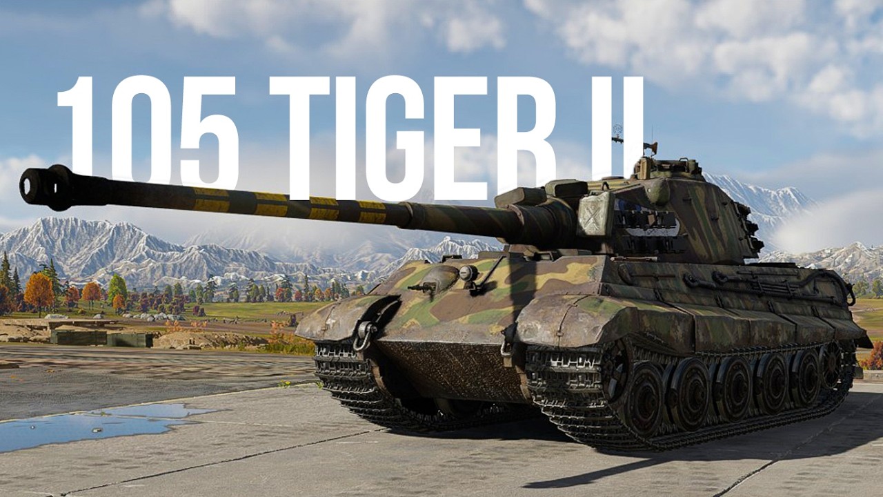 This 10.5 cm Cannon Deletes Everything | Tiger II 10.5 cm Kw.K