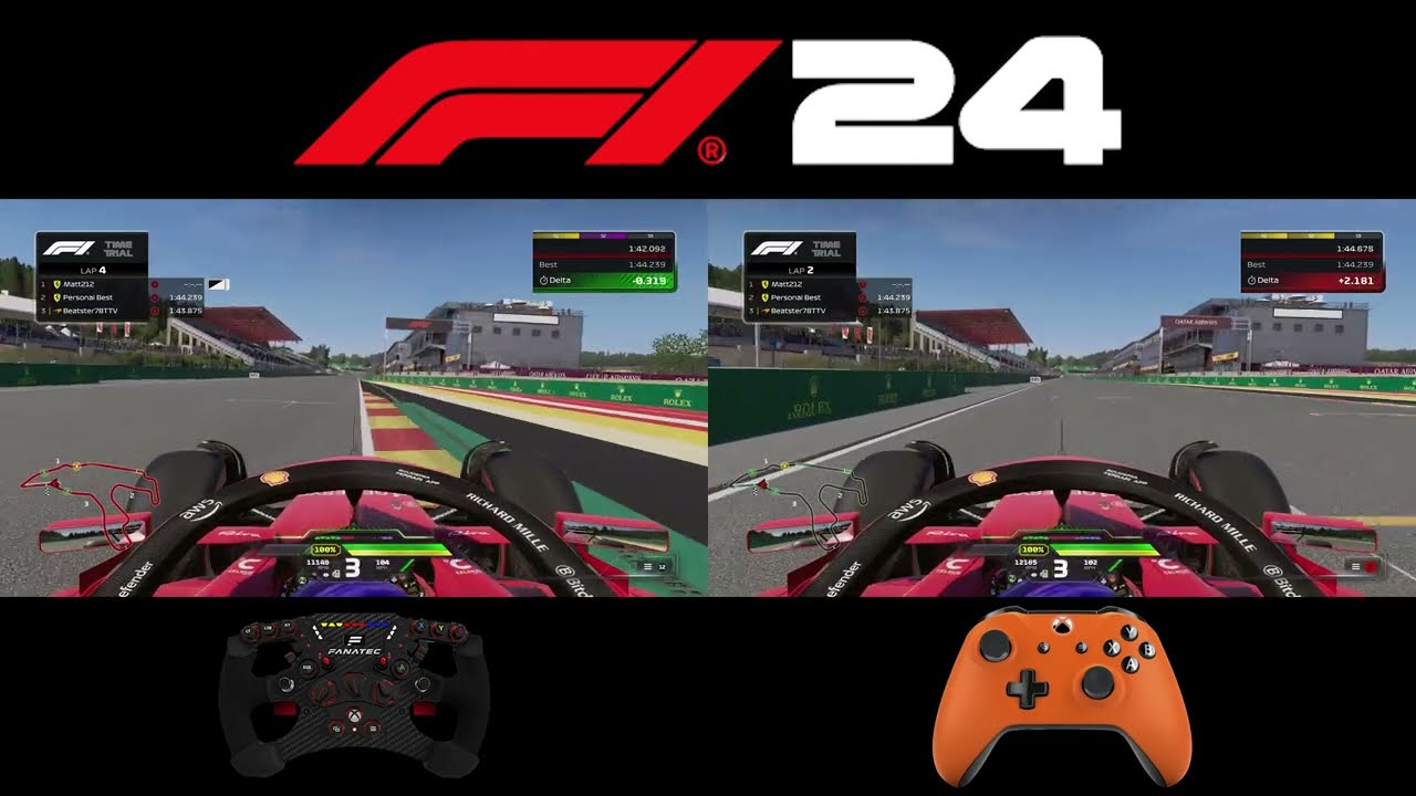 Controller vs Wheel | Day 1 F1 24