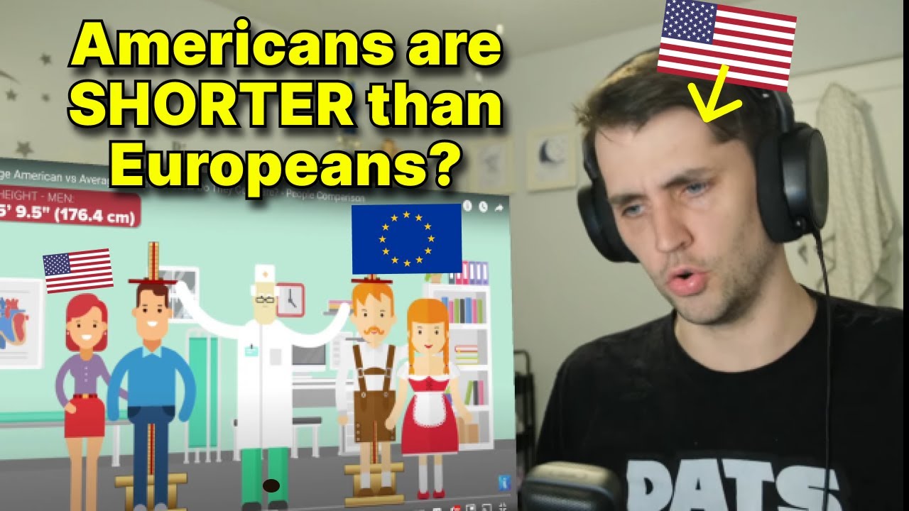 American reacts to Average American vs Average European - How Do They Compare