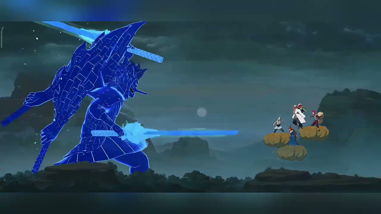 BRUTAL Madara vs 5 Kage - Naruto Mobile Fighter