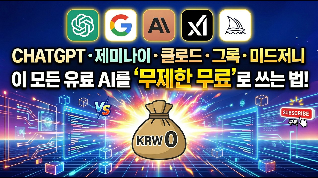 GPT, 클로드3, 제미나이 유료 모델이 전부 무료? AI 구독료 0원으로 끝내는 법 #생활꿀팁 #금융꿀팁 #재테크