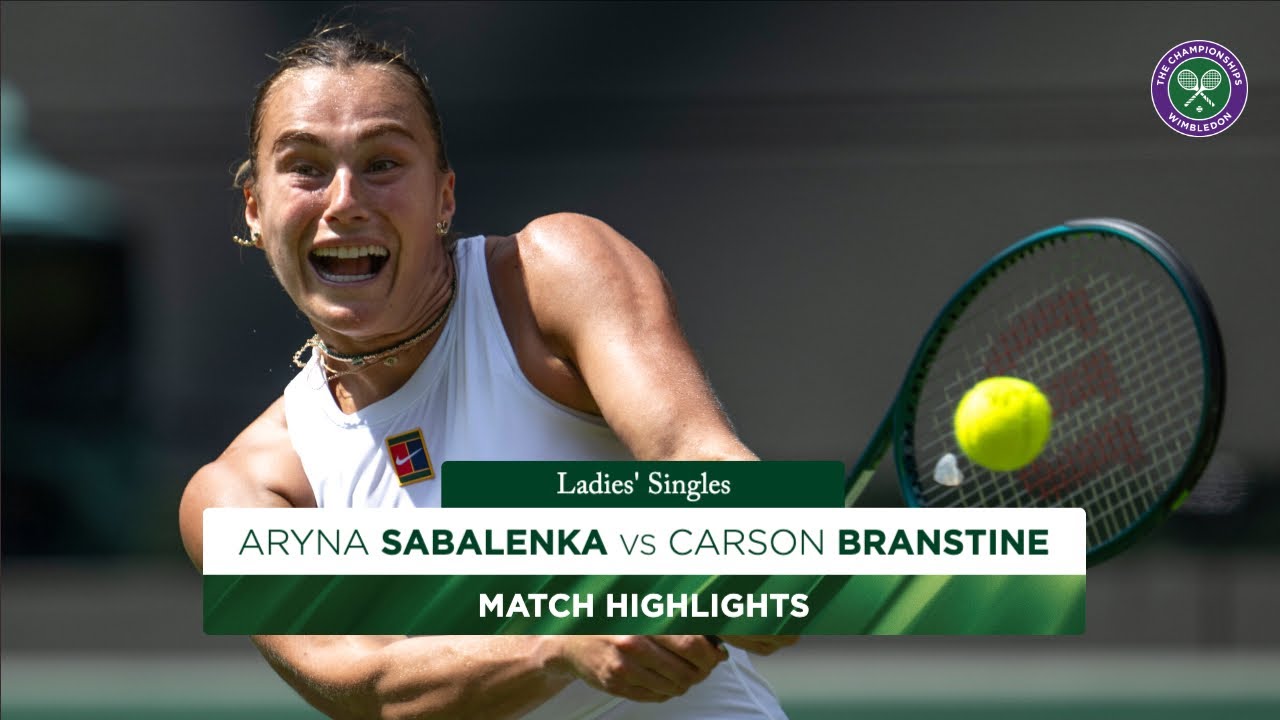 A Clinical display | Aryna Sabalenka vs Carson Branstine | Highlights | Wimbledon 2025