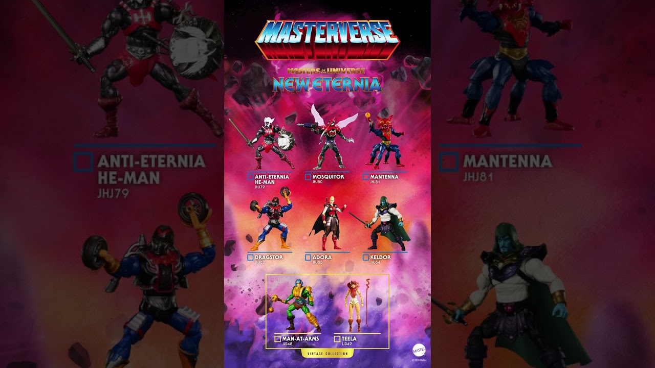 CATALOGO MOTU MASTERVERSE 2026! #mastersoftheuniverse #masterverse #motu #mattel #eternianos