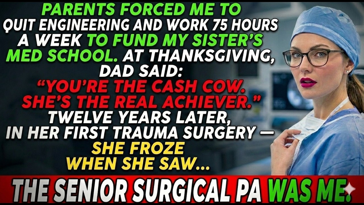 My parents Forced Me To Fund My Sister’s Dreams—Then She Saw Who Was Teaching Her In The OR