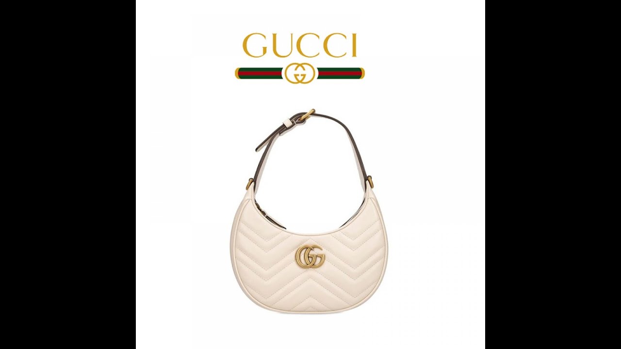 Gucci Marmont Half-Moon-Shaped Mini Bag-B-GUC-HMS-BK