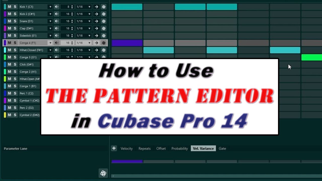 How To Use The Pattern Editor in Cubase 14