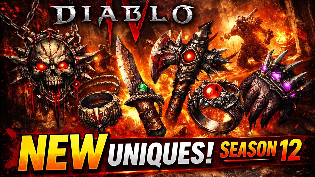 Diablo 4 PTR Сезон 12 – Все новые уникальные предметы: лучшие и худшие.