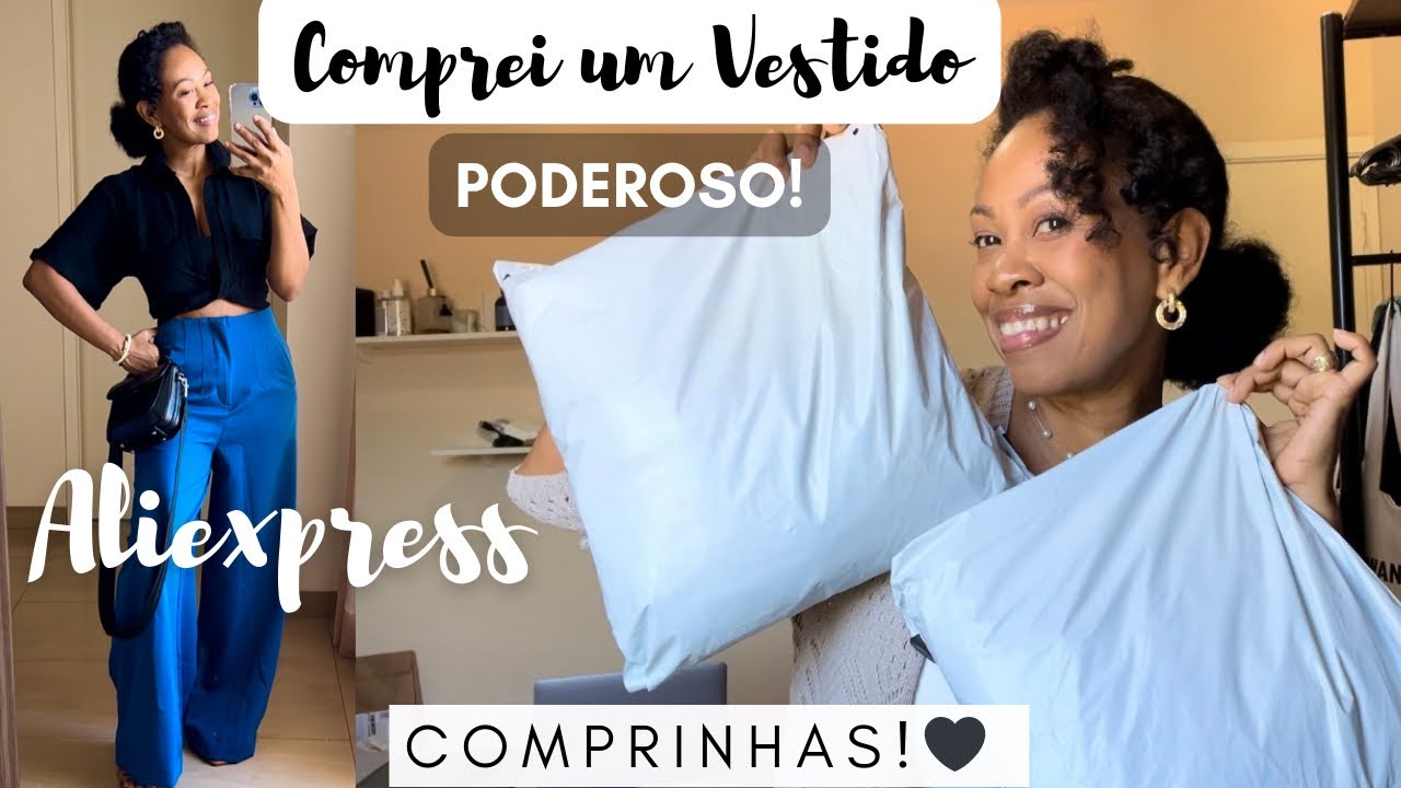 COMPREI UM VESTIDO PODEROSO! | COMPRINHAS ALIEXPRESS