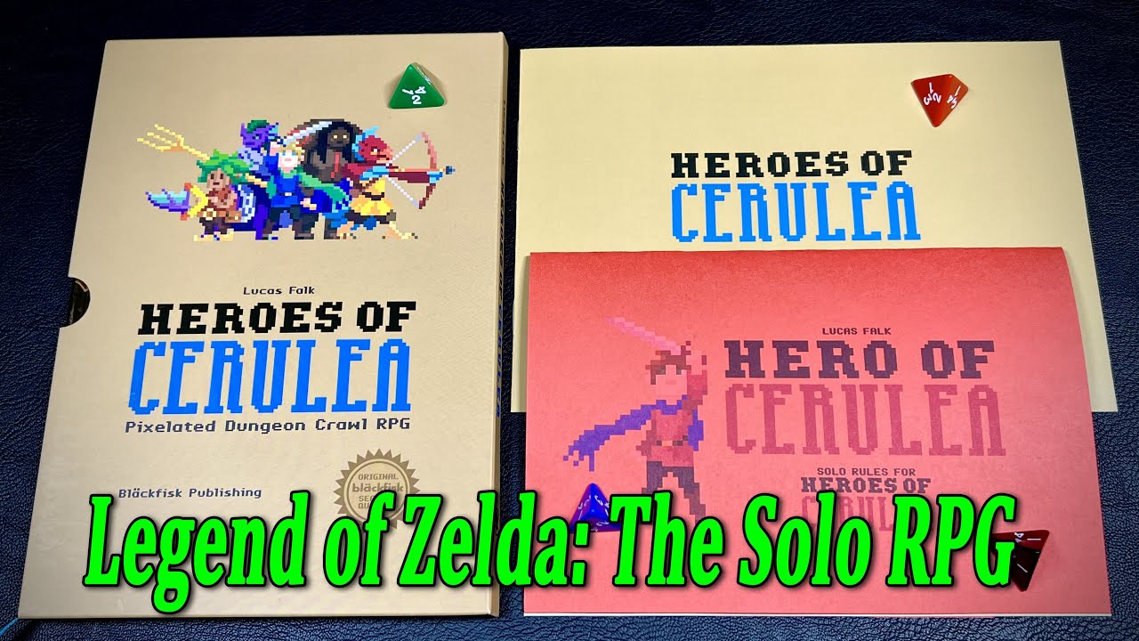 Heroes of Cerulea - The Legend of Zelda Solo RPG - Review
