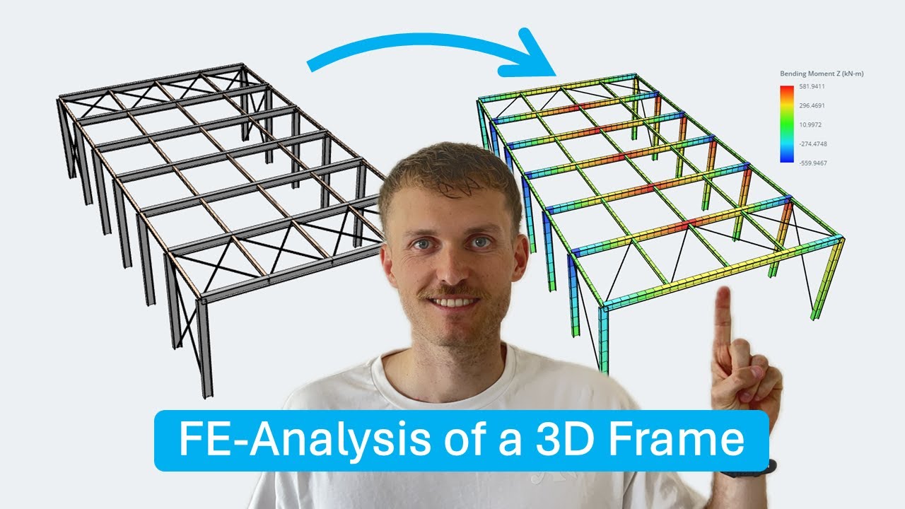FEA for Beginners: 3D Frame Design Using SkyCiv