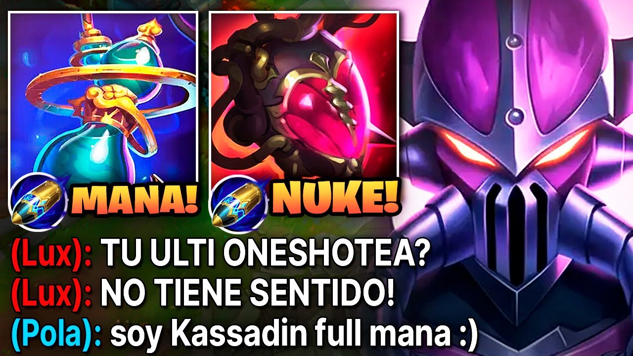 Kassadin Pero Cada R quita el 100% de Vida con esta Build de Mana Infinito
