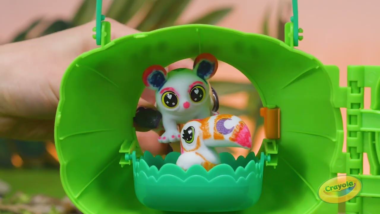 Crayola Scribble Scrubbie Safari Treehouse Playset || Crayola Product Demo