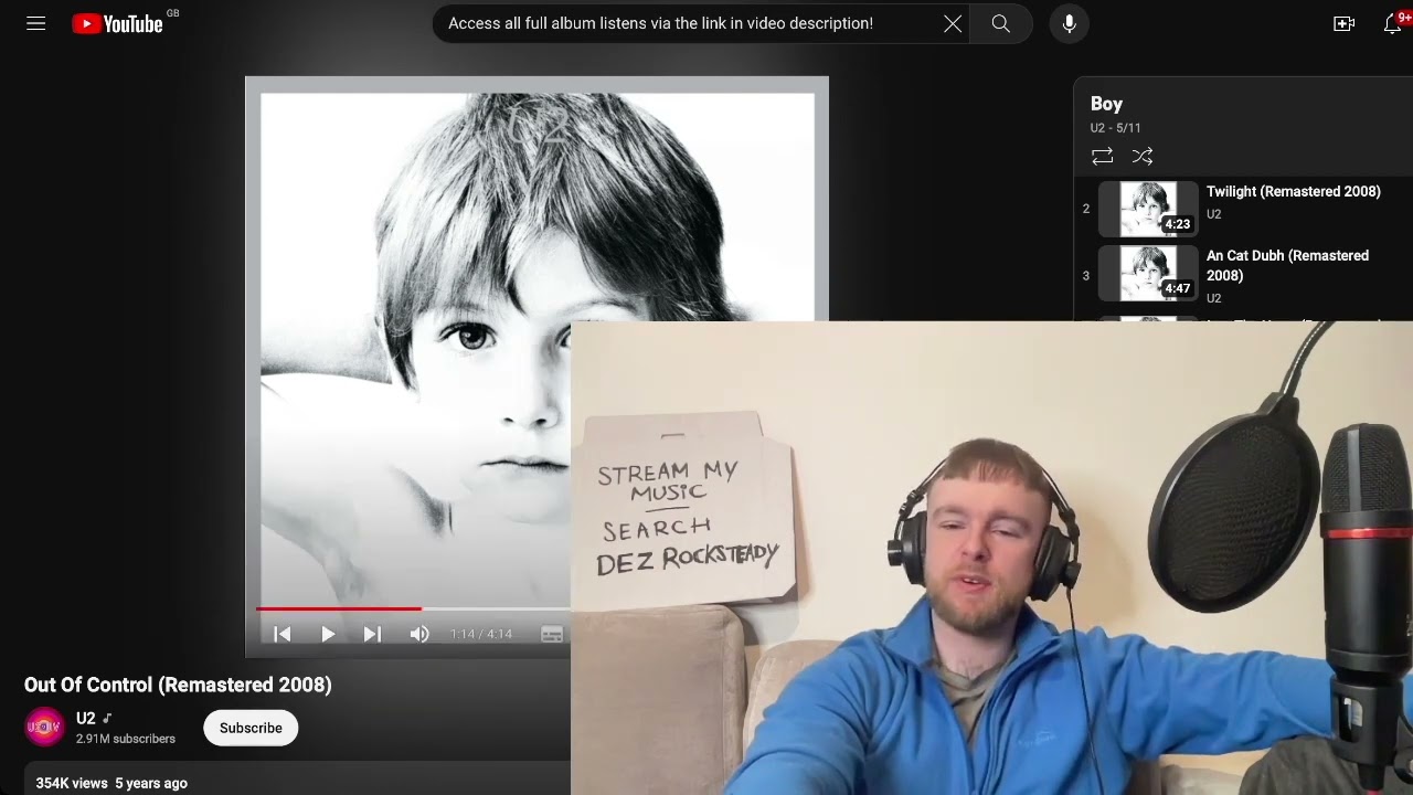 U2 - Out Of Control Reaction & First Time Listen
