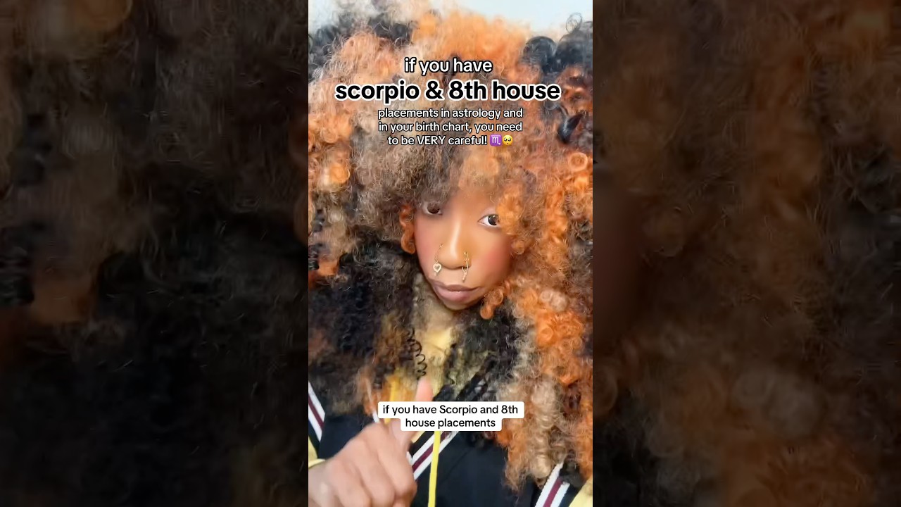 scorpio & 8th house placements in astrology & why they need to be VERY careful?! ♏️😱 #scorpio