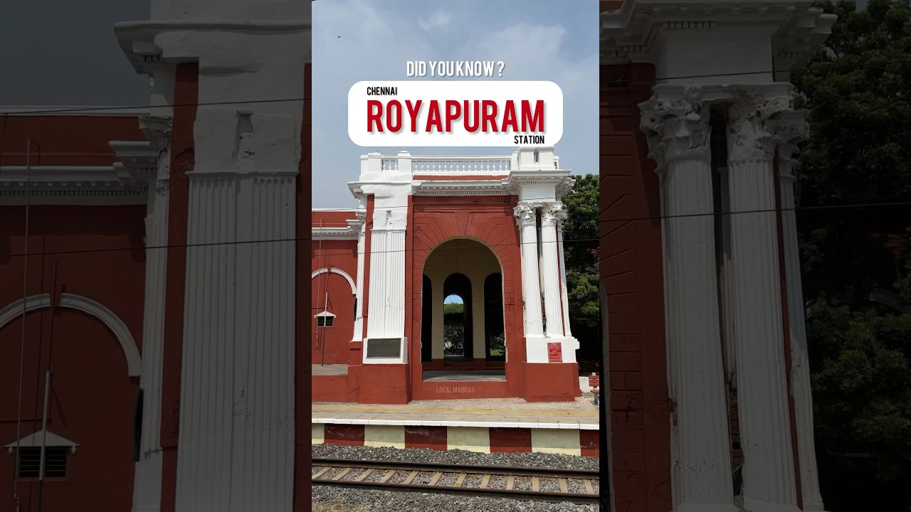 Royapuram Station | South India&rsquo;s 1st Railway Line #southernrailway #royapuram #chennai #localmadras