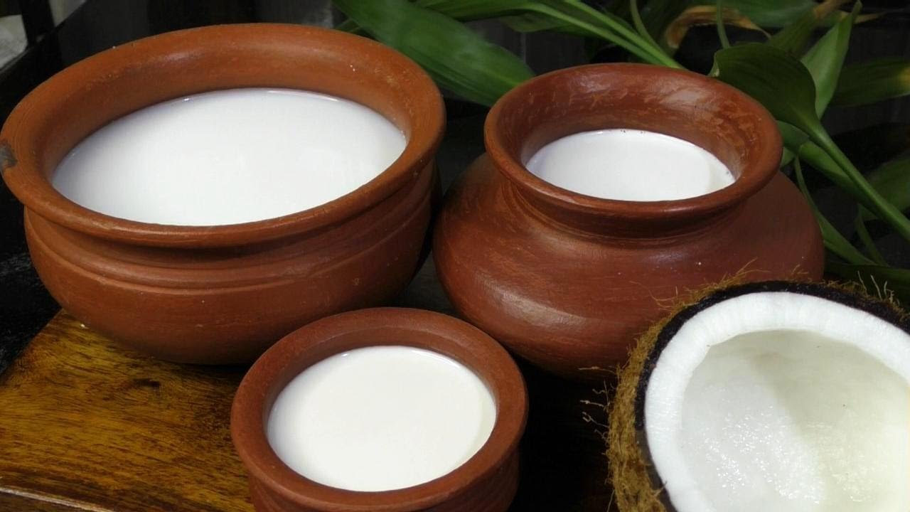 Home made Coconut Milk || How to extract Coconut Milk from Fresh Coconut || Tamil